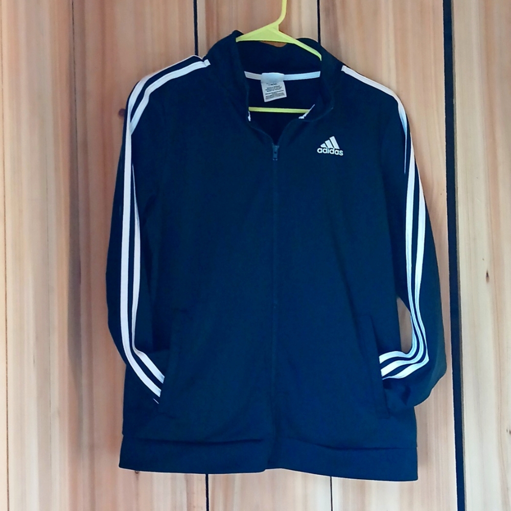 adidas  Sweatshirt Withe Strips Size 18 Boys